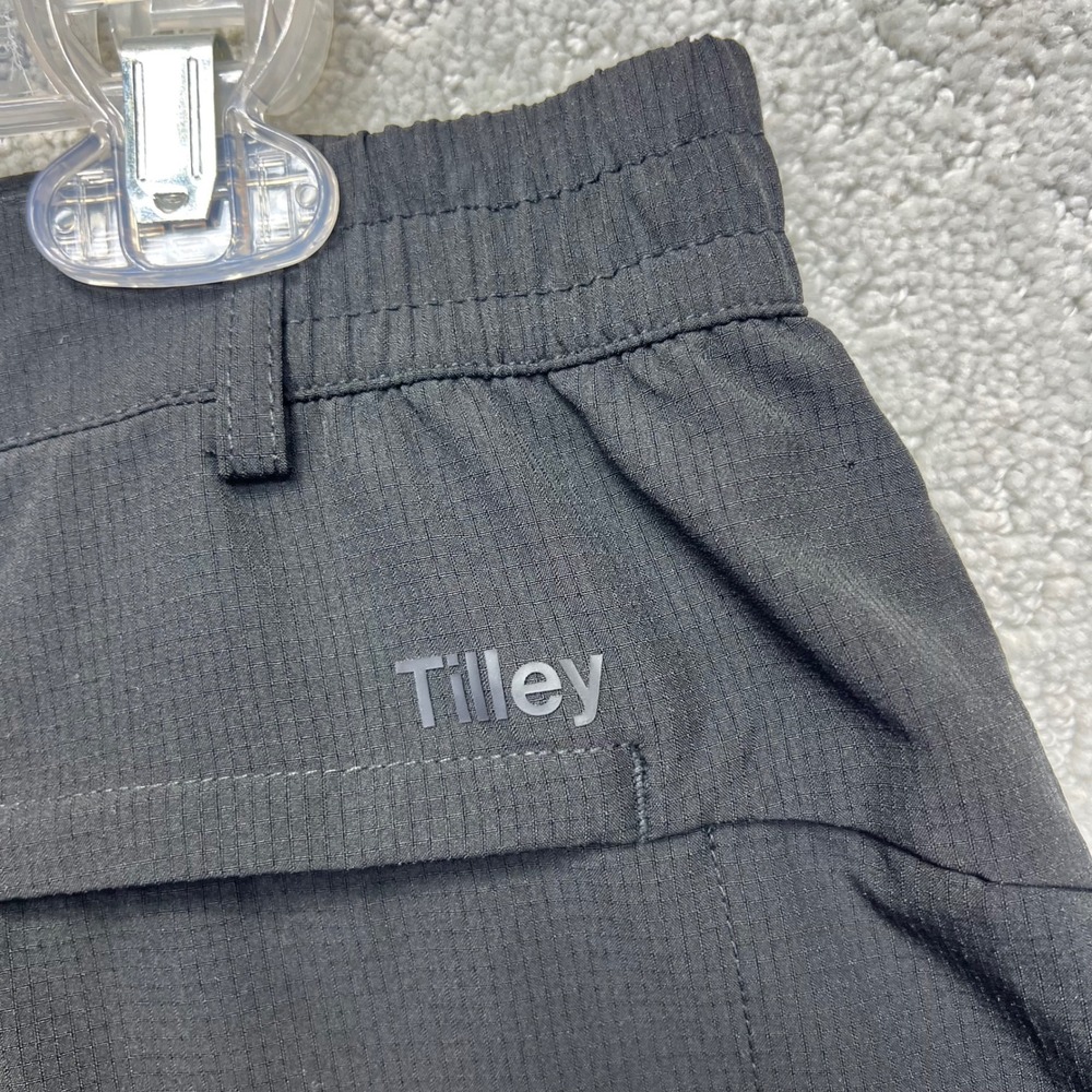 Tilley Trek Skort Womens Large Black Recycled Poly Golf Active Hiking Travel - Picture 9 of 12